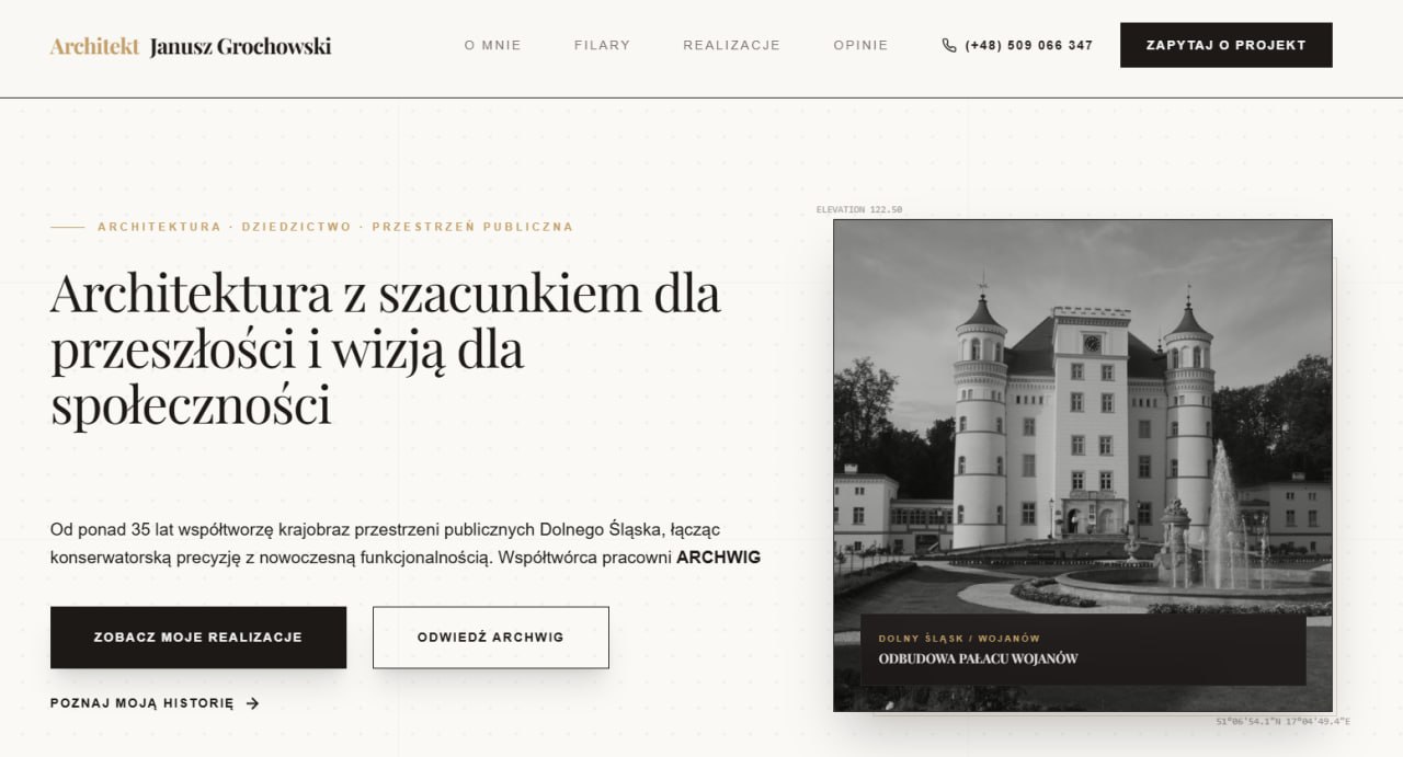 Architekt Janusz Grochowski